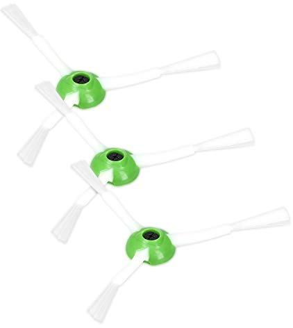 kwmobile Set de 3 cepillos laterales de repuesto compatibles con Roomba - e5 / i7 / i7+ - Accesorios y recambios de escobilla lateral para aspirador