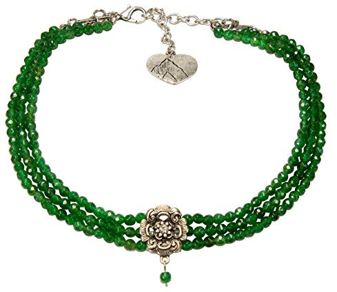 Alpenflüstern Trachten-Perlen-Kropfkette Frederike - nostalgische Trachtenkette, eleganter Damen-Trachtenschmuck, Dirndlkette in schwarz oder Creme-weiß DHK213