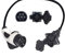 KHONS EV Adapter Typ 1 auf Typ 2, 32A EV Ladekabel für Elektrofahrzeuge 0.5M SAE J1772 zu IEC 62196-2