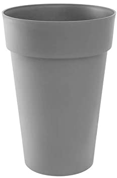 Vase haut Toscane - Gris béton - 67 L - 65 cm - EDA PLASTIQUES