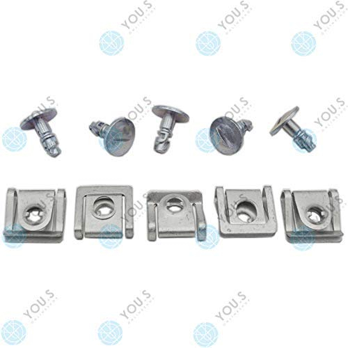 YOU.S Original Unterfahrschutz Schrauben + Klemmmuttern Set (10-teilig) - 8D0805960