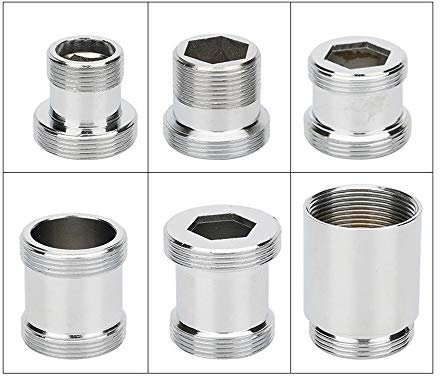 Tippen Sie Luftsprudler, Wasserhahn Universal Joint, Wasserrohr Anschluss Zubehör, Waschmaschine Wasserzulauf Und Purifier, F22 / M16 / M18 / M20 / M22 / M24 Bis M22 External Adapter ( Size : M22 )