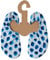 Slipstop Kinder Strandschuhe Anti Rutsch Sport Schuhe Schwimmschuhe Badeschuhe Urlaub Yoga Pool für Mädchen in Weiß mit blauen Tupfen, Gr. 18-20