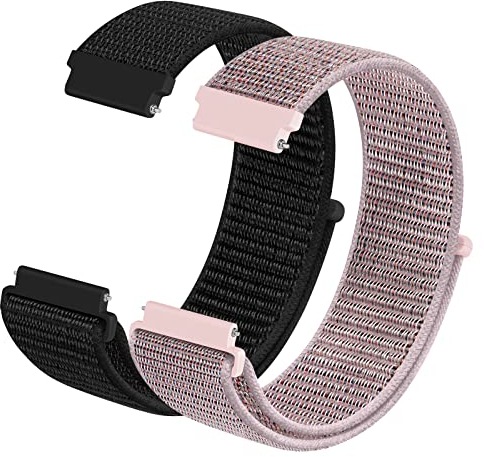 KIBDSNG Fabric Nylon Uhrenarmbänder 16mm 18mm mit Schnellverschluss, Sport Atmungsaktive Ersatzarmband für Herren Damen