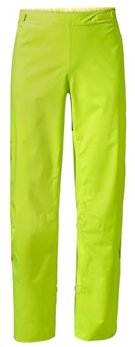 VAUDE Herren Mens Moab Rain Pants Hose, Neon Yellow, L EU