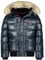 Geographical Norway Herren Winterjacke Bugs Navy -XL - mit UD Beanie