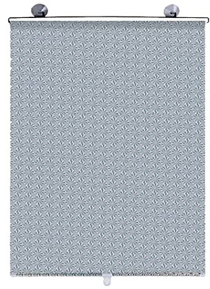 Sh000ad Estor Enrollable Opaco para Ventana,Cortina para Ventana con Ventosa,Visera,Persianas Enrollables Parasol para Balcón Techo Dormitorio Coche, Sin Perforaciones (Silver,W58xL125cm/23x49in)