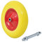 Oxeo Roue de brouette increvable avec 1 axe 20mm - diamètre 385mm - Charge Max 150 kg - Jante Acier