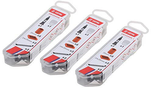ZEFAL Pack Kit de Réparation Pneu Velo - Pack de 3 Kits de Réparation Universal+ pour VTT et Vélos de Route - Réparez Votre Chambre à Air en Toute Sécurité et Simplicité