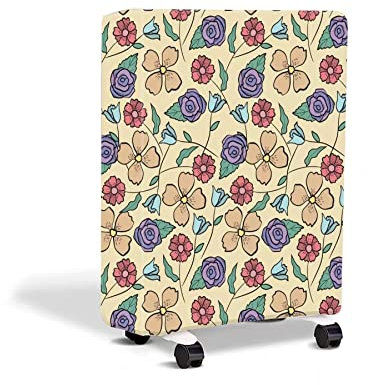 MCOLT Couvercle Anti-Poussière Radiateur Rempli D'Huile, Floral Vintage, Appareils Ménagers - Cache décoratif pour Radiateurs électriques, Résistant aux Rayures et Aux Taches
