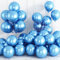 Luftballons Metallic Blau, 30 Stück 12 Zoll Chrom Blau Luftballons, Glänzend Retro Dicke Latex Helium Partyballon Set für Babyparty Hochzeitstag Verlobung Jubiläum Geburtstag Feier Party Dekoration