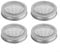 4 Stück Edelstahl-Keimglasdeckel, Sieb, Sieb, Filterabdeckung für Glas, Sprossen, 70 mm