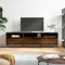 FIRBNUS TV-Schrank 150x30x44,5 cm Living Room Furniture TV Cabinet TV Unterschrank TV Schrank Holz Fernsehkommode Lowboard Holz Sideboard Holz Sideboard Industrial Holzwerkstoff Braun Eichen-Optik