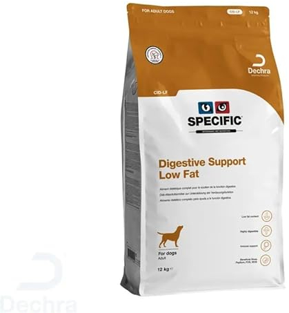 SPECIFIC® Digestive Support (CID-LF) 12 kg - Fettarmes Trockenfutter für Hunde - Unterstützt die Darmgesundheit - Mit Omega-3 - Hypoallergen - Für ausgewachsene Hunde - DECHRA Veterinary Products
