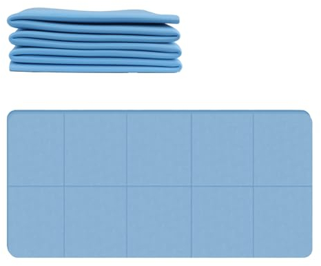 MIUUIPI Reise Yogamatte Faltbar Leicht, Rutschfest TPE Yogamatte 183cm x 61cm x 4mm, Gymnastikmatte, Gepolstert Fitnessmatte für Reise,Yoga, Pilates & Workout (Blau)