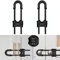 2 Pack Child Safety Sliding Cabinet Locks, Adjustable U-Shaped Child Proof Sliding Cabinet Door Code Locks 3 Digit Password, Reusable Baby Safety Cupboard Locks for Knob Handle Drawers Closet(Black)