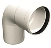 Curva 90° MF Raccordo Rigido Scarico Fumi Caldaia Condensazione PPs (ø 80)