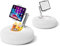 Debtrop Kindle Pillow Stand Holder with Snack Bowl for Reading in Bed, Cozy Tablet Phone iPad Pillow Stand for Lap Compatible with 4.7-13 Phone, Tablet, iPad, iPhone, Google, Kindle, Samsung(White)