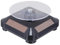 LIFKOME Solar Rotating Stand Rotating Display Stand Lights 360° Jewelry Display Turntable