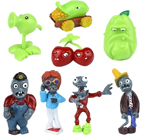 SLPERJE 8PCS Zombie Mini Figures Set, Zombie Cake Topper, Zombie Cupcake Figurines Party, Zombie Cupcake Topper Decor For Kids Birthday Baby Shower Zombie Theme Party Supplies