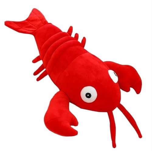 TOPLITHE Verspieltes Hummer Plüsch Spielzeug, Weiches Stofftier, Kuscheliges Meeres Kissen for Kindergeburtstagsgeschenke(50CM/20IN)
