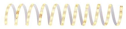 BRILONER - Pimp your Panel LED Strip Erweiterungsset, Warmweiß, Kabelschalter, Streifen, Leiste, Zimmer Deko, Band, Zubehör Akustikpaneele, Lichtleiste, Lichtband, 2,6m, Weiß