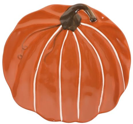 COLLBATH Assiette À Citrouille Multifonctionnelle En Céramique Pour Dîner Pour La Maison Ou Le Restaurant