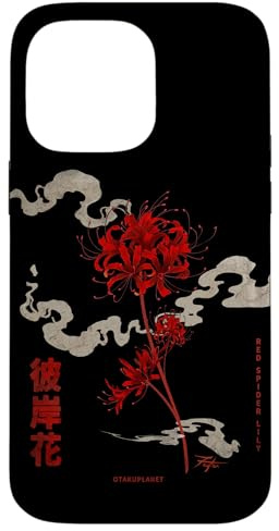 Hülle für iPhone 14 Pro Max Red Spider Lily im Japanische Retro Harajuku Ästhetik Stil