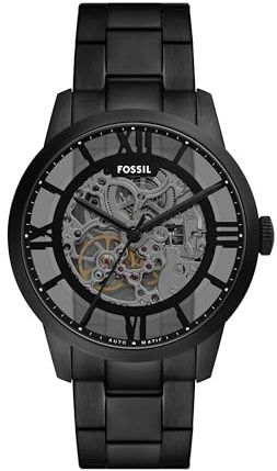 Fossil Men's Townsman Automatic Black Stainless Steel Watch