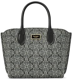 kate spade new york Suite Crossgrain Leather Tote Bag, Black Multi