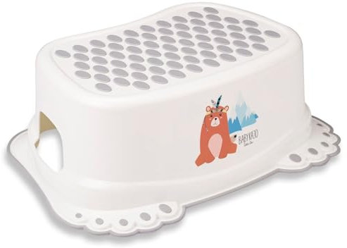 Kinderhocker TÜV Rheinland geprüft! Kinder Toilettenhocker mit Anti-Rutsch Beschichtung für Stabilität. – Kinder Hocker