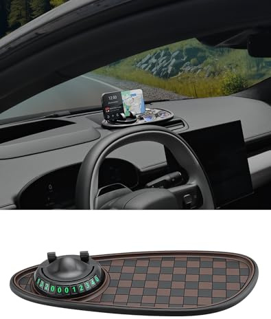 ePicsoa Multifunction Car Anti-Slip Mat Auto Universal Phone Holder, 3 in 1 Auto Antirutschmatte Handyhalterung, 360°Drehbare Handyhalterung Auto, für Auto-Innendekoration, Brillen, Handy-Pads