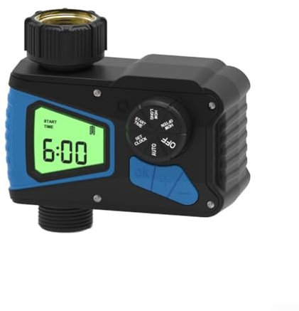 Temporizador de agua WiFi, temporizador inteligente de manguera para riego por aspersores, controlador automático del sistema de riego con pantalla LCD más grande para Alexa