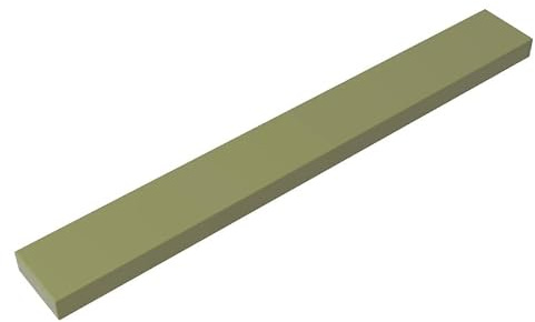 XYEIUGO 4162 Foundation Plate Tile 1x8 with Groove, Olive Green, 50 PCS | Compatible with LEGO Building Blocks. MOC components for major building brands. consistent color matching. GDS-565.