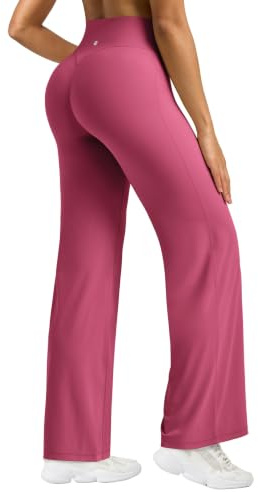 WILLIT Sporthose Yogahose Hohe Taille Flared Hose | Leggings Damen Straight Jogginghose Schlaghose Blickdicht Scrunch Leggings Booty Lifting für Gym Sport Yoga