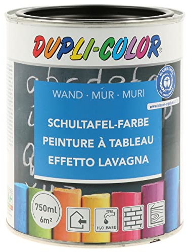 DUPLI-COLOR 368110 Schultafel-Farbe schwarz 750 ml