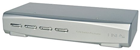 LINDY 39311 4 Port HDMI KVM Switch Pro Audio USB 3.0