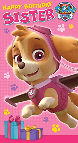 PAW PATROL Geburtstagskarte für Schwester, Skye, mehrfarbig (7Y-YCY8-3O7X)