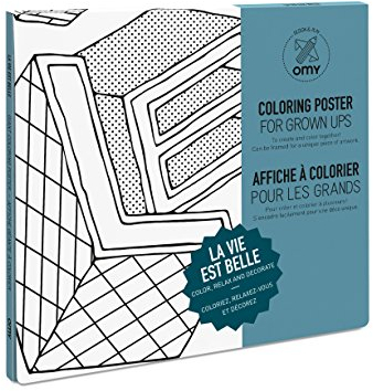 OMY pos210 die Leben Poster zum Ausmalen Papier Mehrfarbig 40,4 x 26 x 24 cm