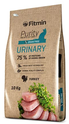 Fitmin Cat Purity Urinary | Katzenfutter trocken | Komplettnahrung für Erwachsene Katzen | Putenfleisch| Komplettfutter | 10 kg