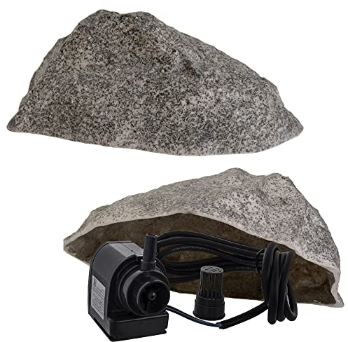 Grosse Roche Pour La Décoration de Paysage - Creux à L'intérieur, Artificielle, Fausse Pierre Pour Le Jardin et Arrière-Cour - Faux Rocher Pour Cacher Les Utilitaires de Jardin, Couverture Ø38cm S-01