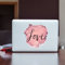 Love Pink Patch | Love Vinyl Aufkleber | Art Wand Fenster, Auto, Laptop Aufkleber - Large - 20x20cm