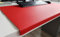 Gewinkelte Schreibtischunterlage mit Kantenschutz sanft lux Leder 70 x 47 Rot