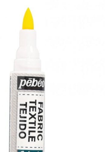 Pebeo 7A Light Yellow Fabric Marker - 1mm
