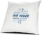 printplanet® Kissen mit Namen personalisiert - 100% Baumwoll Kopfkissen - Motiv Positive Eigenschaften (Cloud) Blau individuell gestalten - Namenskissen inkl. Füllung - 40 x 40 cm