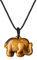 COAI Geschenkideen Unisex Halskette mit Elefant Anhänger aus Tigerauge Lucky Cute Elefant Niedlicher Elefant Anhänger