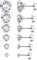 LOLIAS 6 Paires Lot Boucles d'Oreilles Dos Plat pour Femmes Hommes Acier Inoxydable Chirurgical Zircone Boucles d'Oreilles Clous Hypoallergénique Cartilage Helix Piercing Oreille