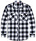 J.VER Men's Casual Regular Fit Black Long Sleeve Flannel Shirt Button Up Flannel Checked Plaid Shirts with Pockets M