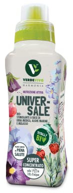 VerdeVivo Harmonia Universale. Biostimolante per piante verdi, fiorite, da Orto e Giardino. Liquido Superconcentrato a base di Erba Medica, Alghe Marine