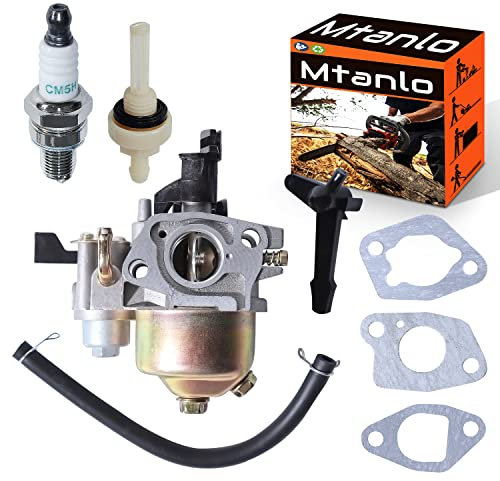 Mtanlo Carburateur GX160 pour Honda GX160 GX168F GX200 5.5HP 6.5HP Moteur 16100-ZH8-W61, Carburateur Motoculteur, Carburateur Moteur Remplacer kit Bougie Dallumage Filtre à Essence